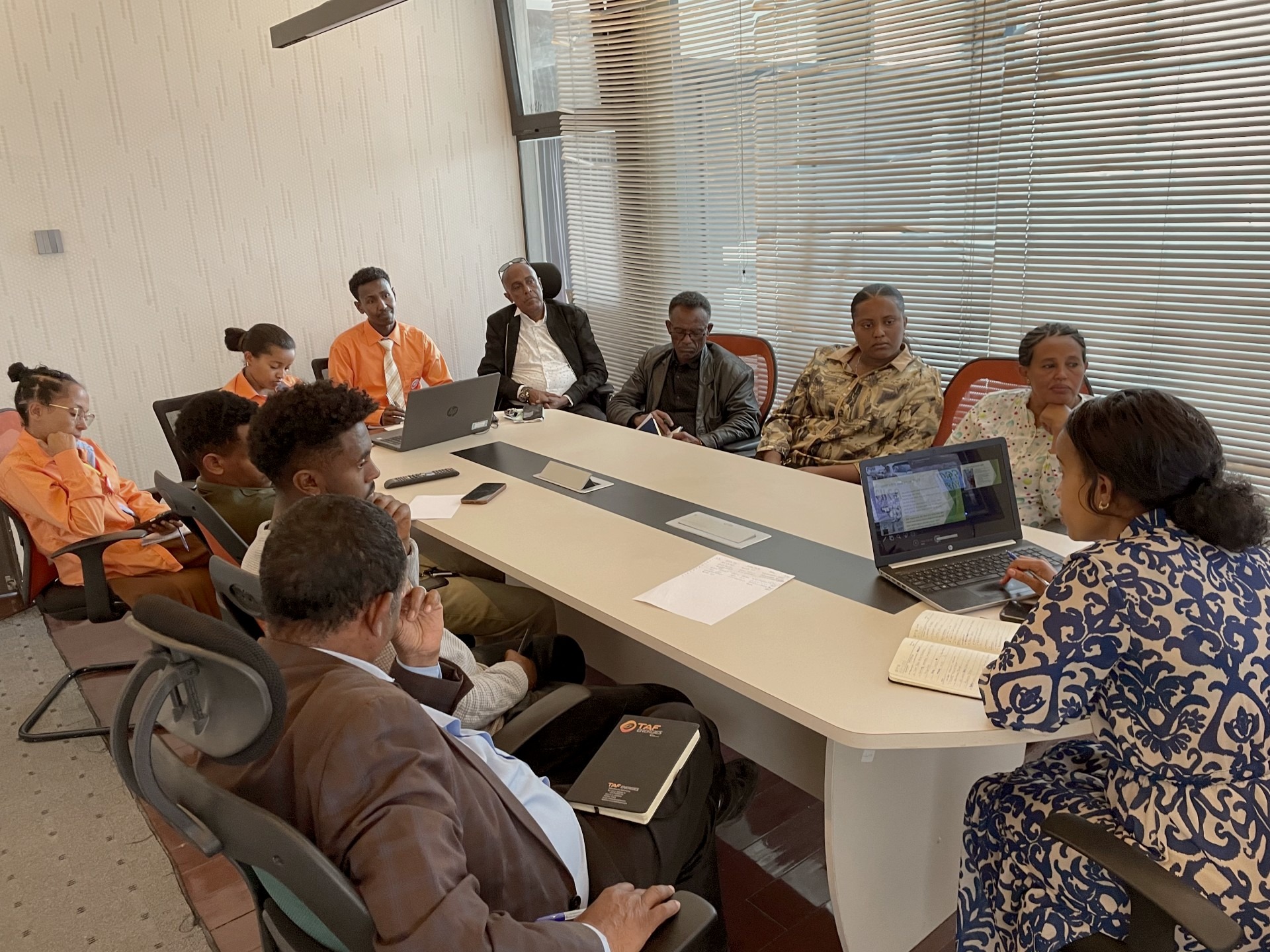 YETAF Holding leadership team in a boardroom
